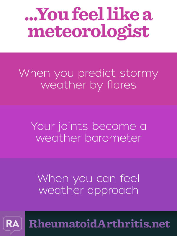 You know you have RA when...