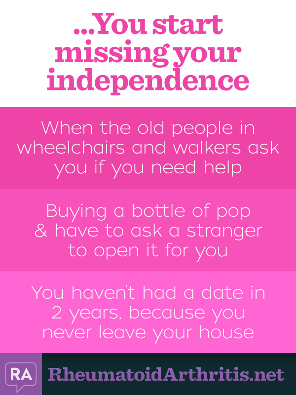 You know you have RA when...